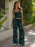 Mediterranean Flare Pants- (side string )