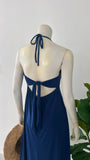 Cut Out Knotted Maxi Dress Navy