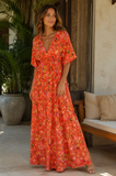Sunset Bloom Maxi Dress