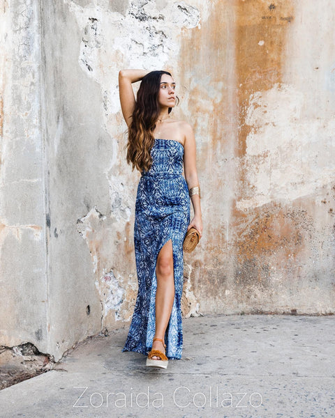 Indigo Drift Maci Dress
