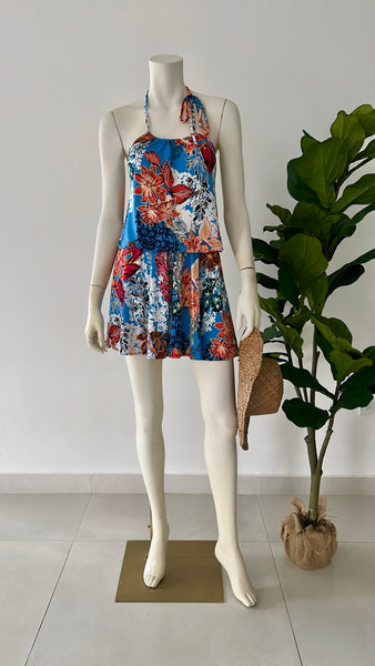 Dropwaist Floral Dress