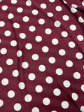 Merlot Boxy Dots Top