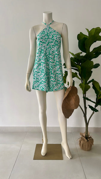 Floral Ditzy Mini Overall