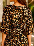 Leopard Kimono Dress