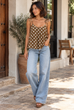 Espresso Double Lacey Top
