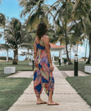 Lacey Scrunch Tropical Jumpsuit