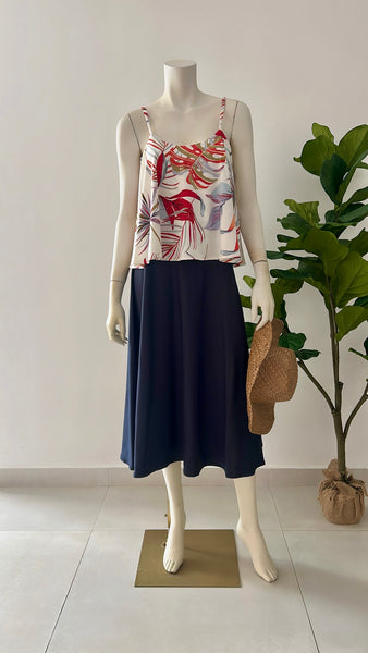 Indigo Midi Skirt
