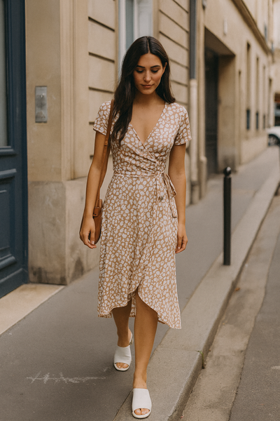 Sandstone Wrap Dress
