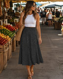 Navy Sailor Mid Skirt