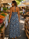 Santorini Spot Maxi Dress