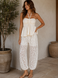 Balloon Ivory Lace Pants