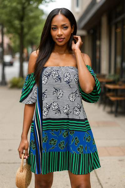 Garden Striped Dress