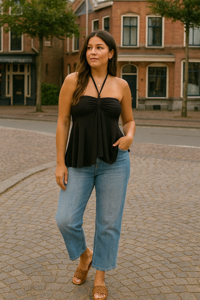Flowy Top -Black
