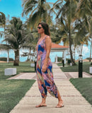 Lacey Scrunch Tropical Jumpsuit