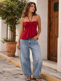 Red Halter Top
