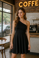 One Shoulder Fit Dress