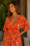 Sunset Bloom Maxi Dress