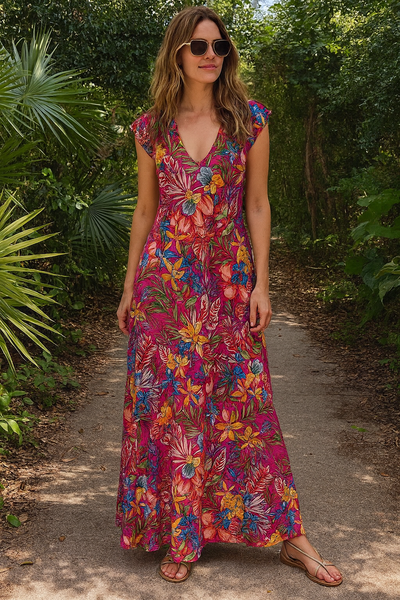 Caribbean Blossom Dress