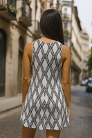 Diamond Deep Neck Dress