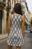 Diamond Deep Neck Dress