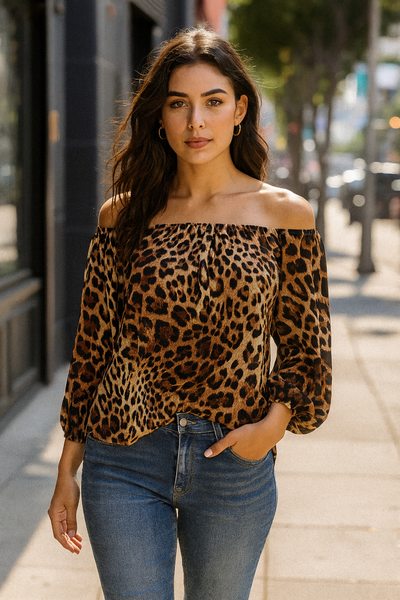 Leopard 3/4 Top