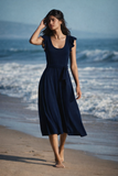 Riviera Azul Mid Dress