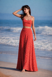 Coral Crush Maxi Skirt Set