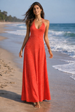 Coral Crush Maxi Dress