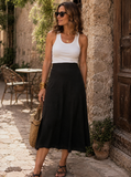Black Mid Skirt