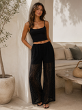 Black Lace Pants