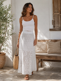 Lace Flow Skirt - White