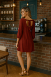 3/4 Lacey Back Dress
