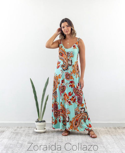 Double Lacey Maxi Dress