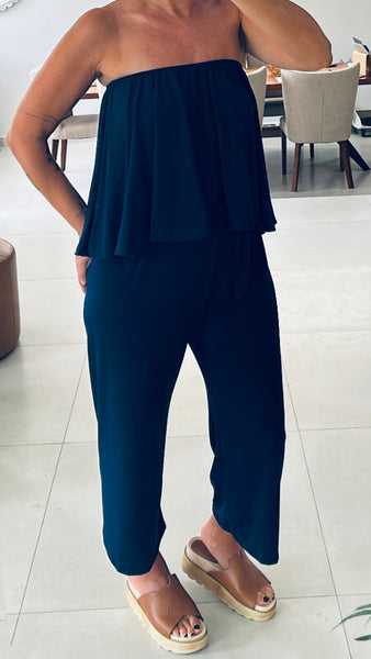 Navy Midi Jumpsuit