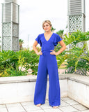 Ruffle blues jumpsuit