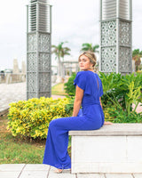 Ruffle blues jumpsuit