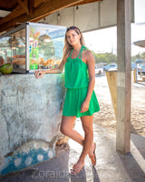 Kelly Green Drop Waist Dress