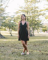 Scrunch Black Mini Dress