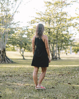 Scrunch Black Mini Dress