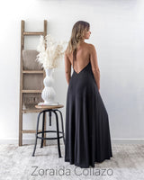 Low Back Maxi / Black