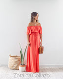 Off Shoulder Maxi Dress