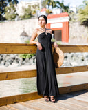 Cut Out Maxi Dress - Black