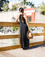 Cut Out Maxi Dress - Black