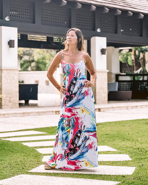 Watercolor Maxi Dress