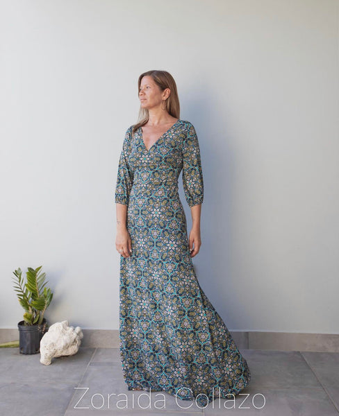 3/4 Maxi Dress